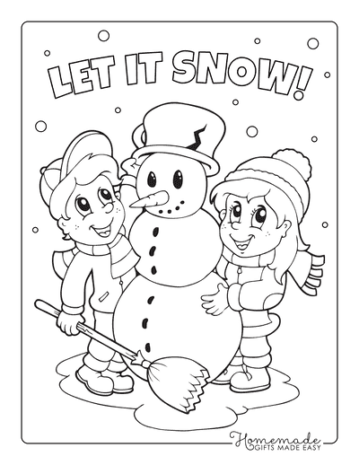 Best snowman coloring pages for kids adults