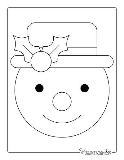 Free printable snowman templates for crafts