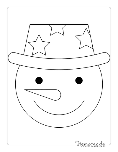 Free printable snowman templates for crafts