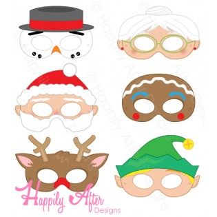 Christmas printable masks diy christmas masks christmas printables preschool christmas