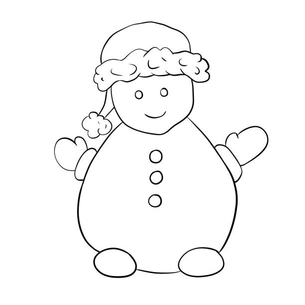 Snowman face mask stock illustrations royalty
