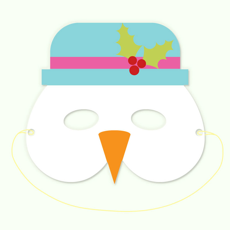 Free printable snowman mask creative center