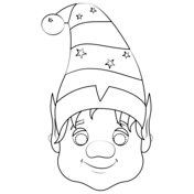Snowman mask coloring page free printable coloring pages