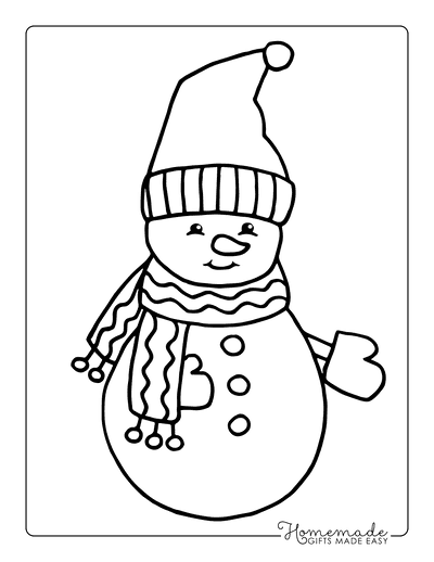 Best snowman coloring pages for kids adults