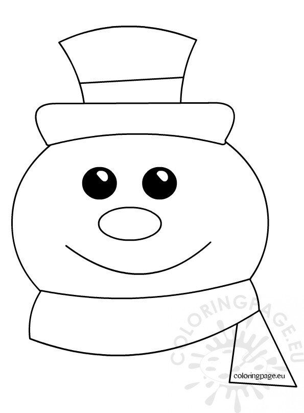 Snowman coloring pages kids coloring page
