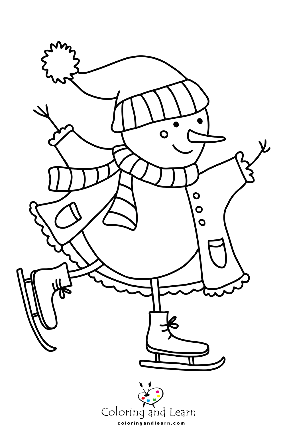 Snowman coloring pages