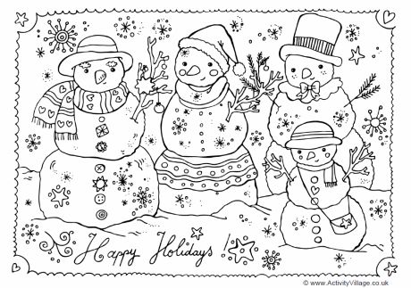 Happy holidays louring page snowman loring pages christmas loring pages christmas lors