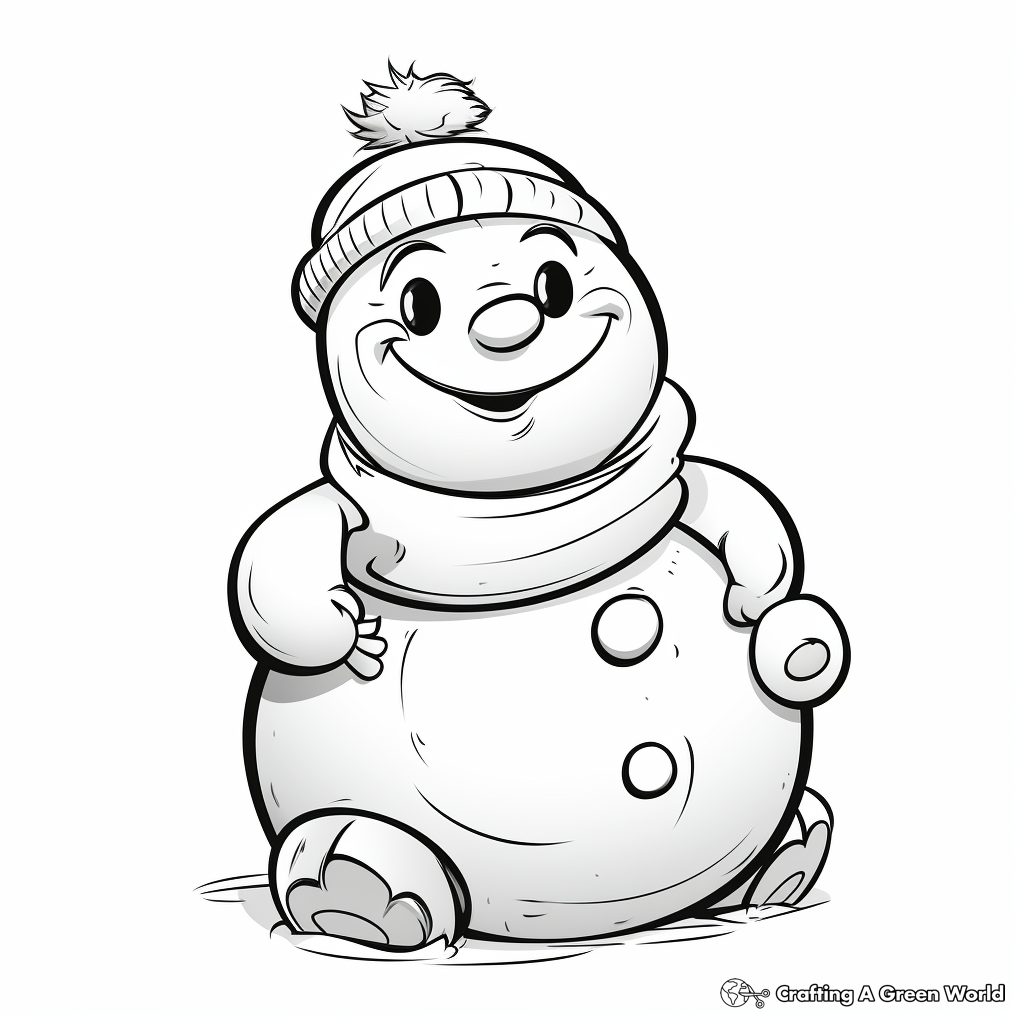 Snowman coloring pages