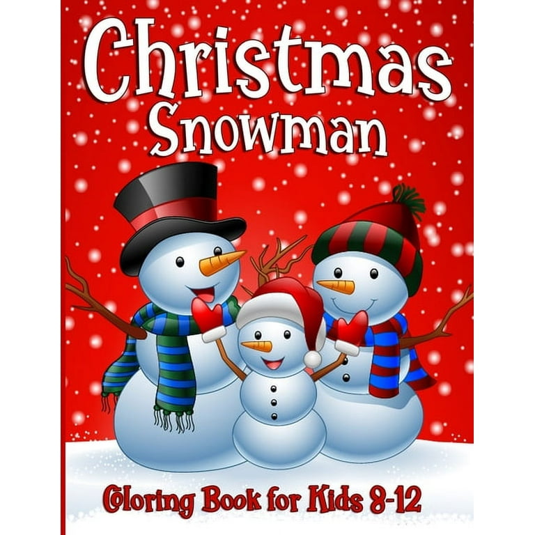 Snowman coloring book for kids ages