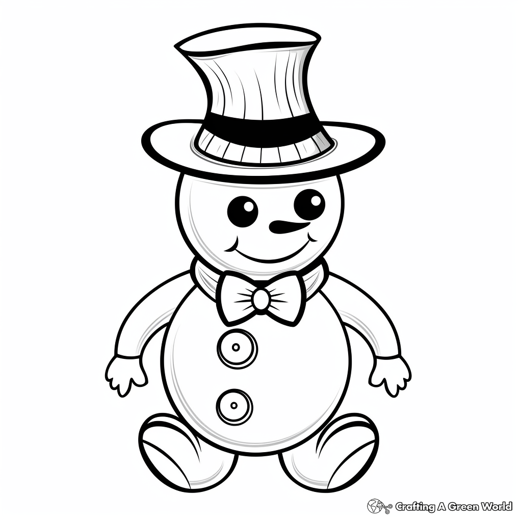 Snowman coloring pages