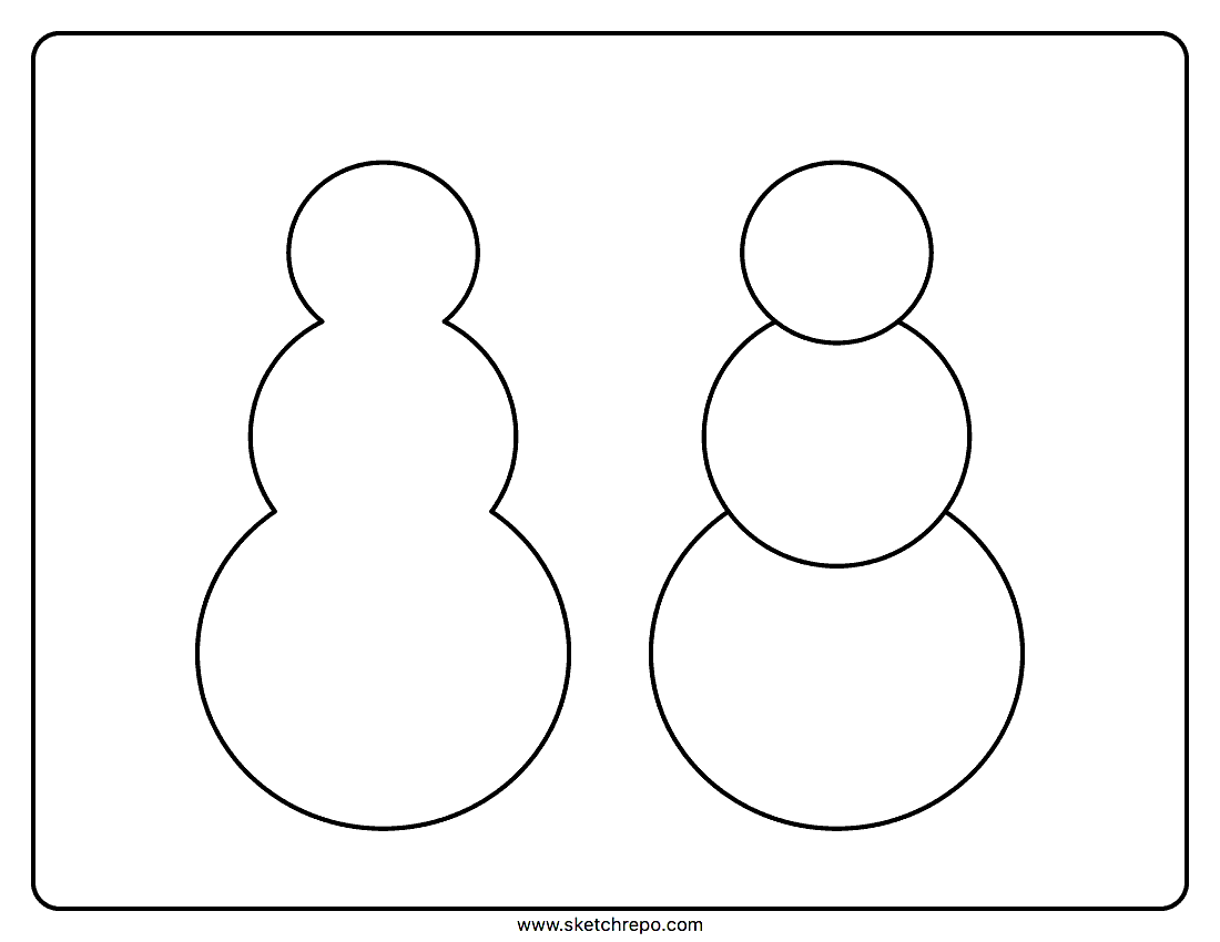 Snowman coloring pages â sketch repo