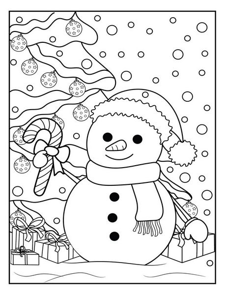 Snowman coloring pages to print