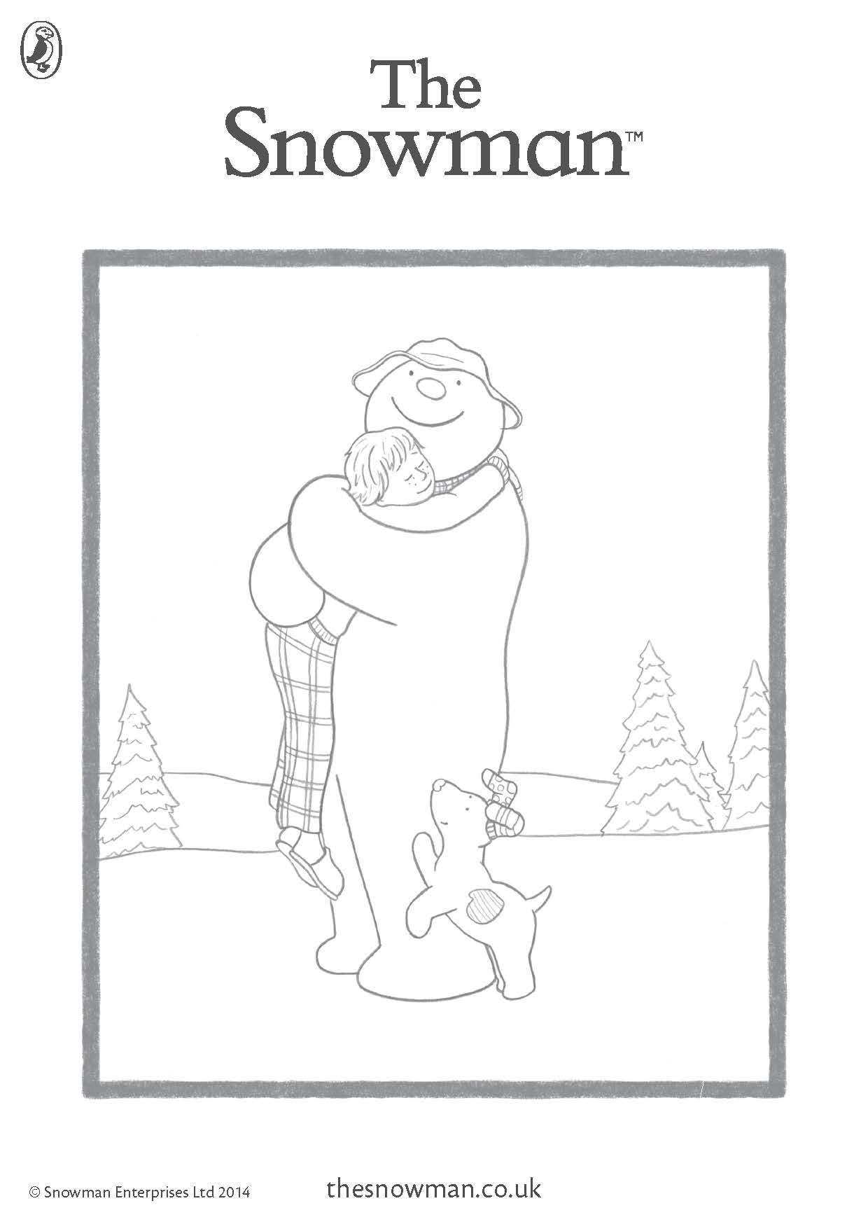 Colour in the snowmanâ
