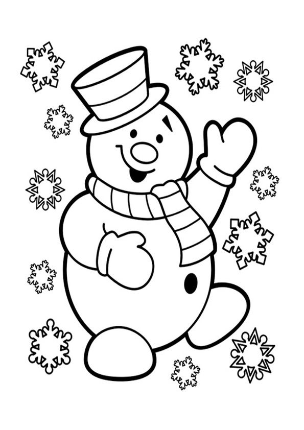 Snow flake coloring page schneemann basteln vorlage weihnachten vorlagen ausmalbild schneemann