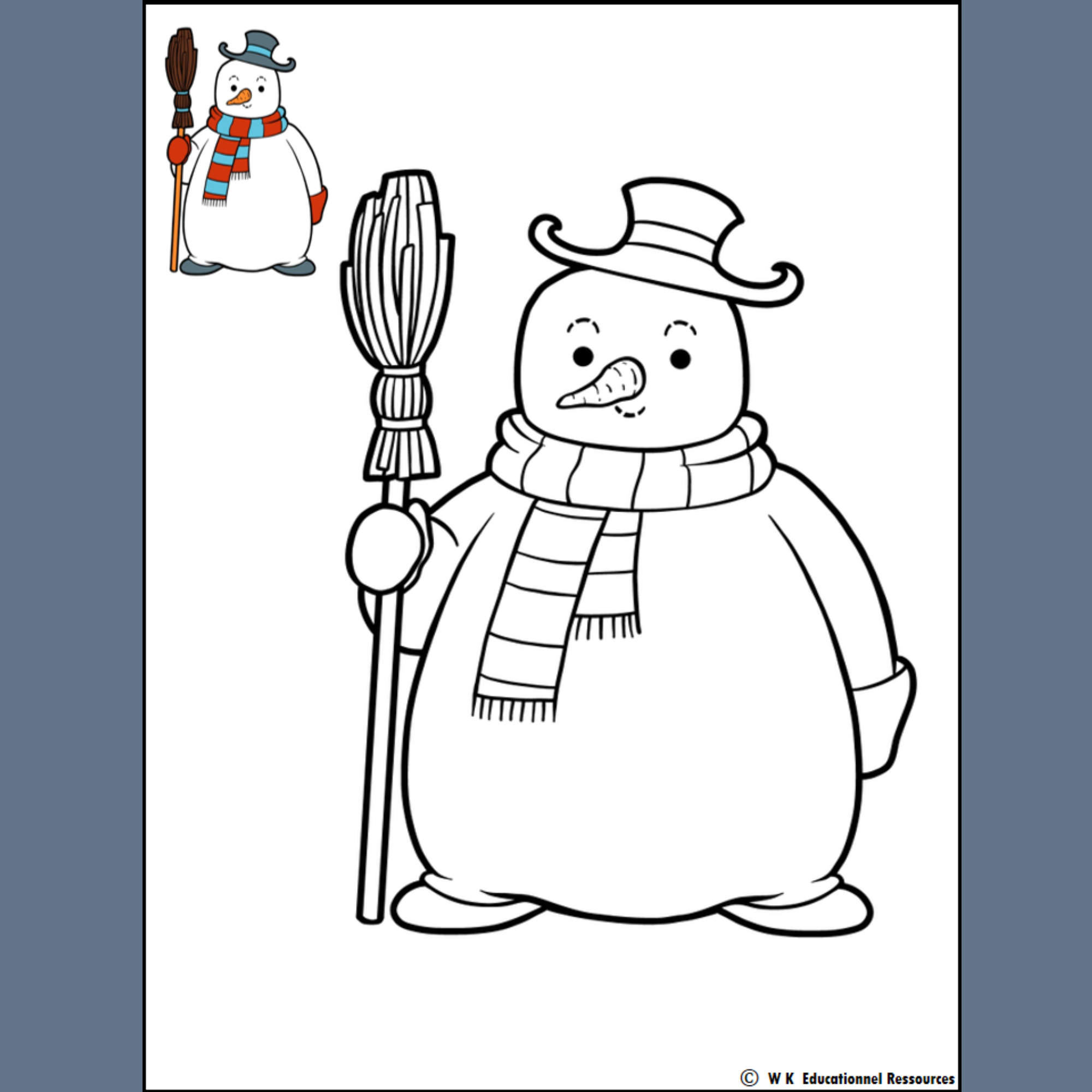 Snowman snowflakes coloring pages winter coloring pages december coloring sheet made by teachers