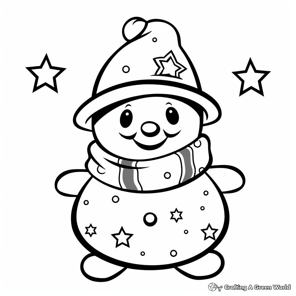 Snowman coloring pages