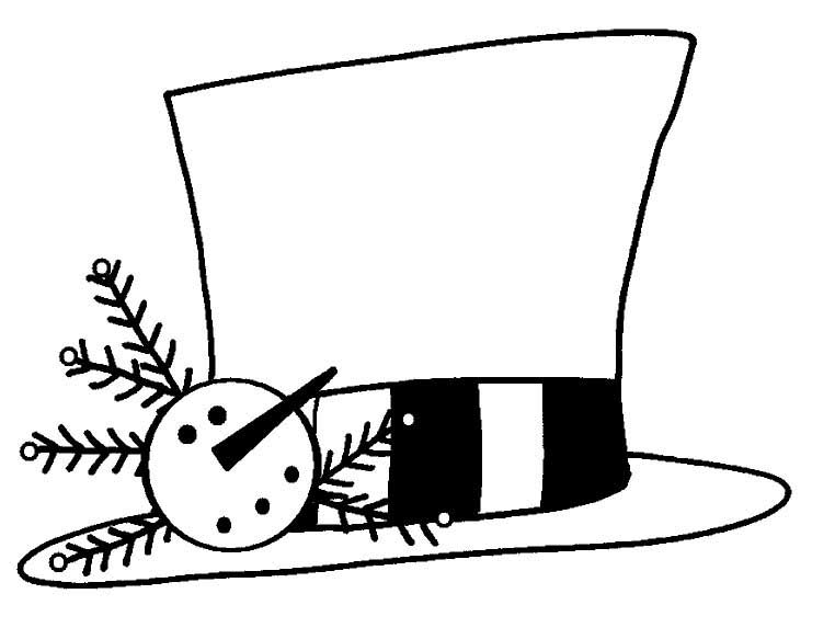 Snowman hat template images