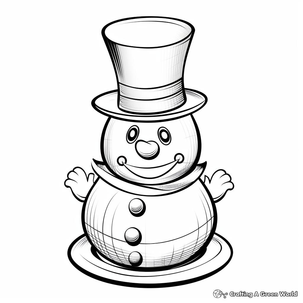 Snowman coloring pages