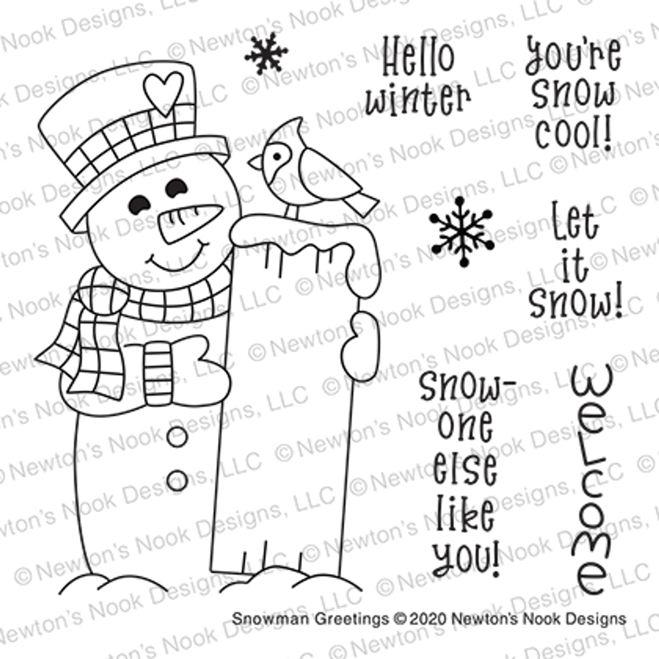 Snowman greetings