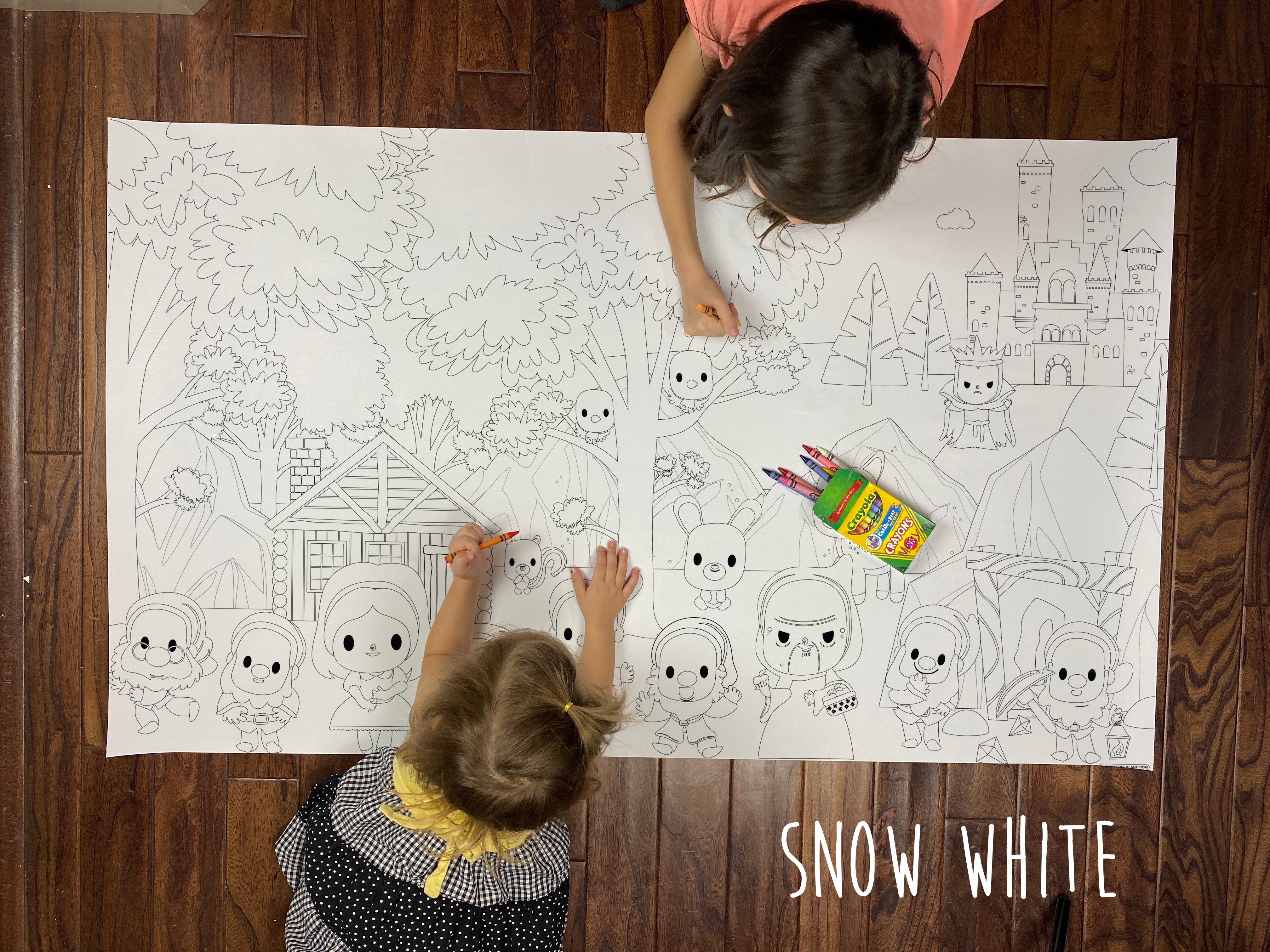 Snow white coloring sheet â
