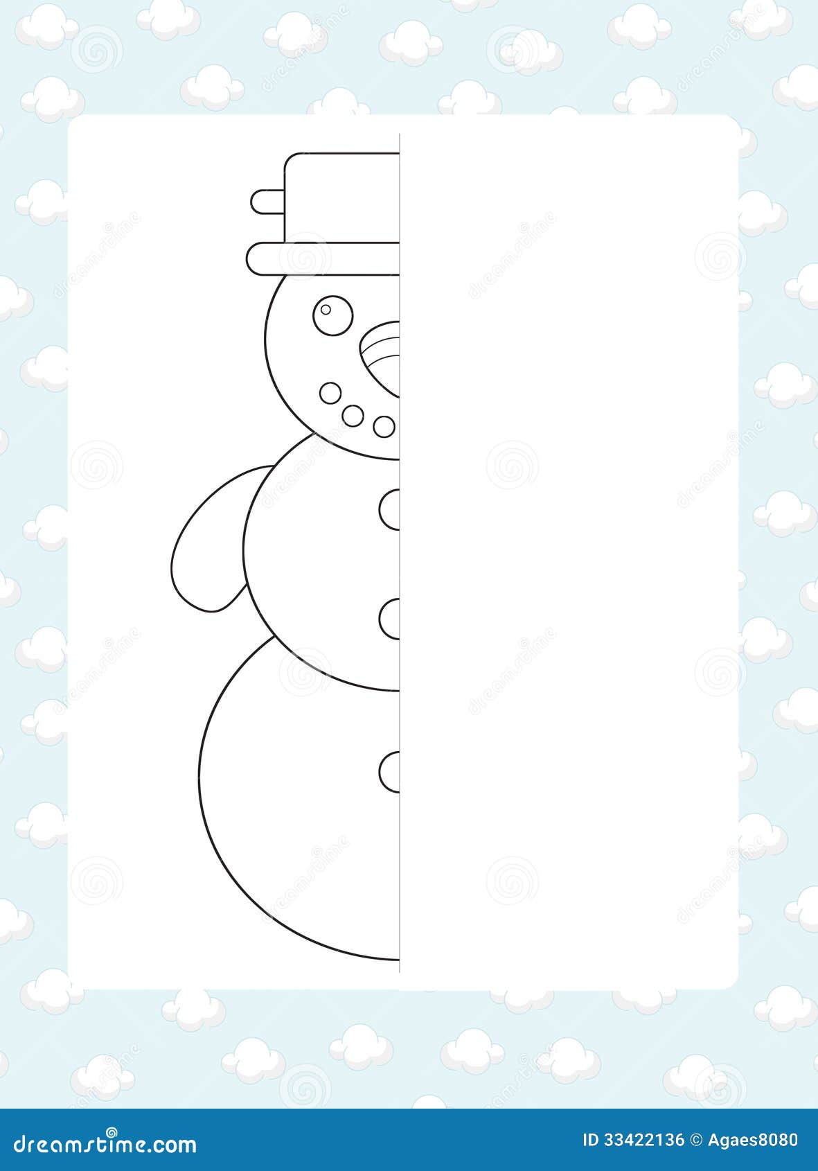 The coloring page with pattern