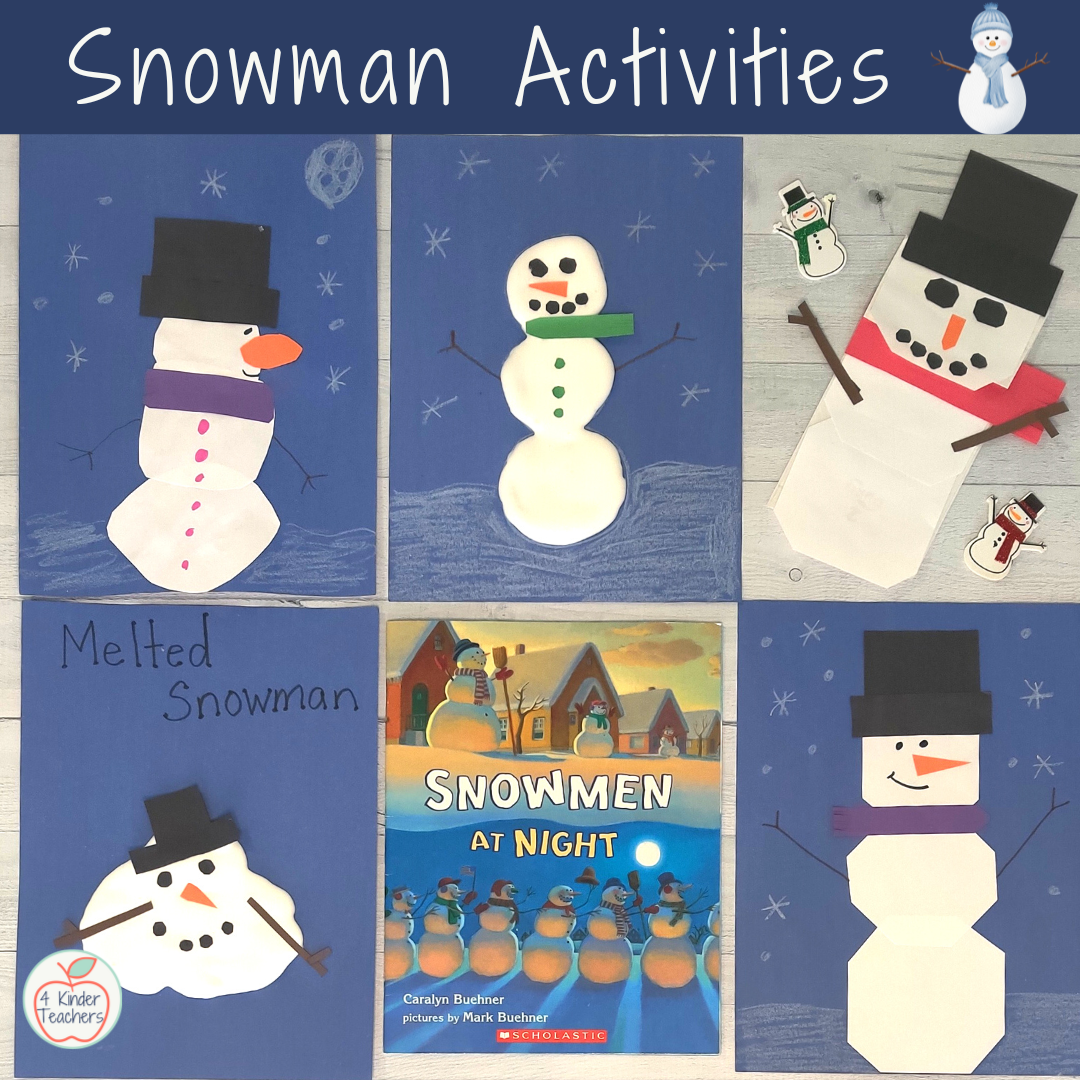 Sensational activities for the book snowmen at night