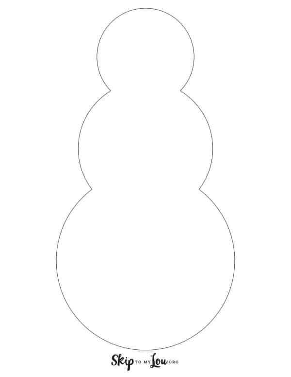 Free printable snowman templates for crafts skip to my lou