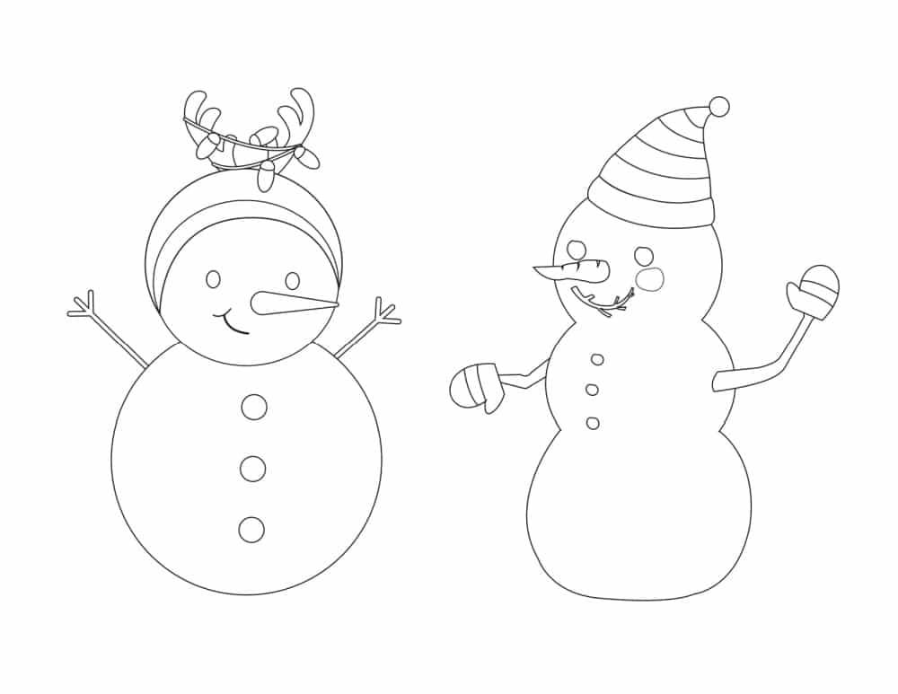 Free snowman printable templates