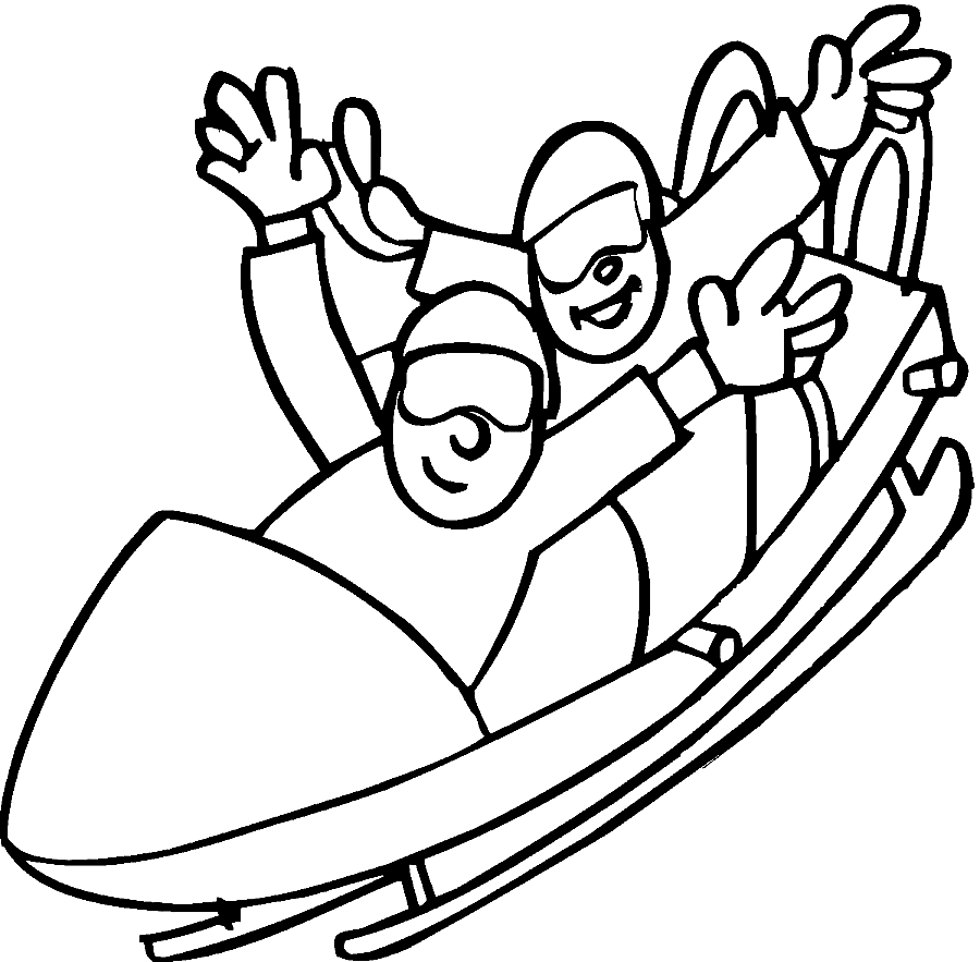 Winter sports coloring pages printable for free download