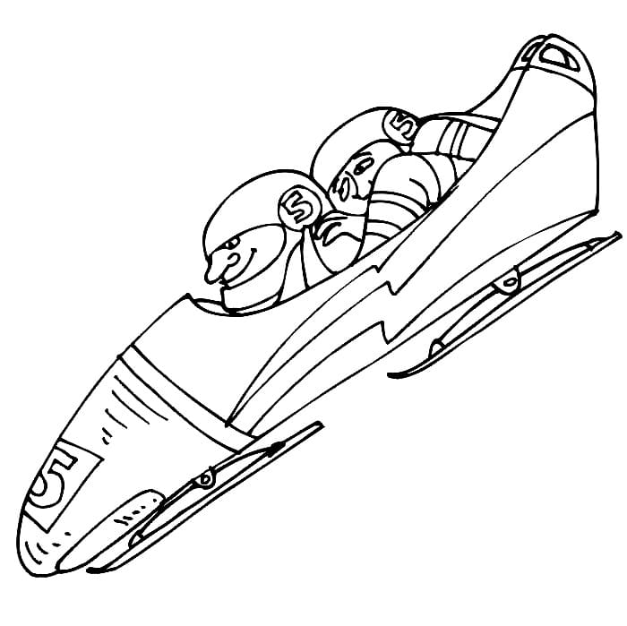Winter olympics coloring page