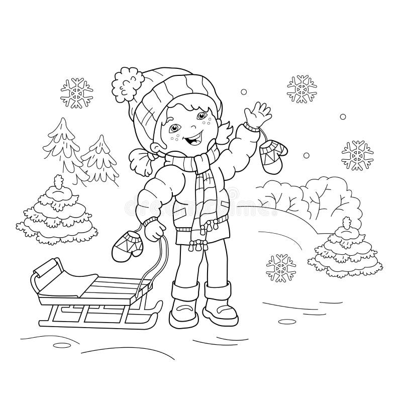 Contour sled stock illustrations â contour sled stock illustrations vectors clipart