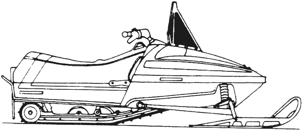 Snowmobile skidoo transportation â free printable coloring pages