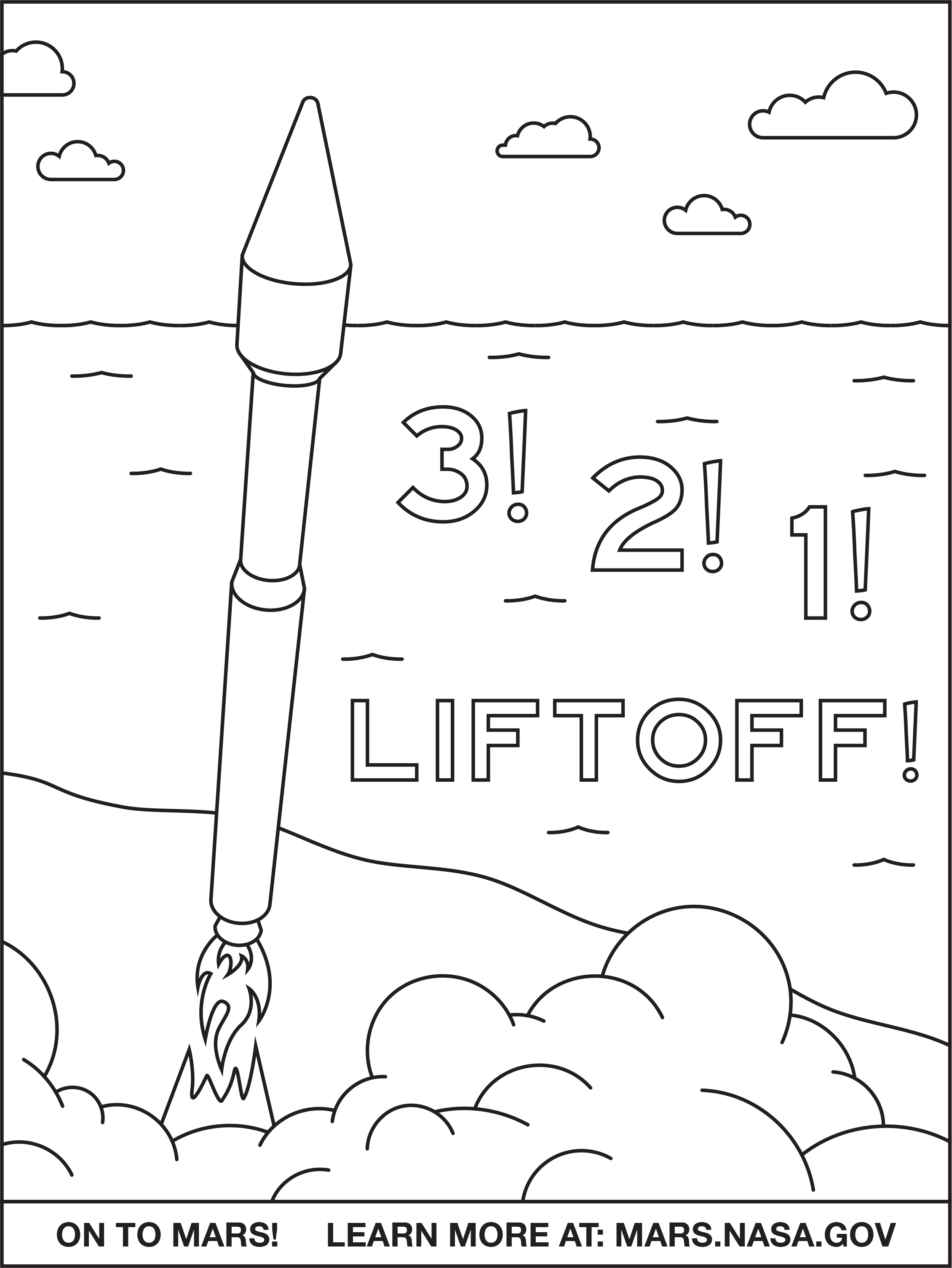 Atlas rocket coloring sheet â s insight lander