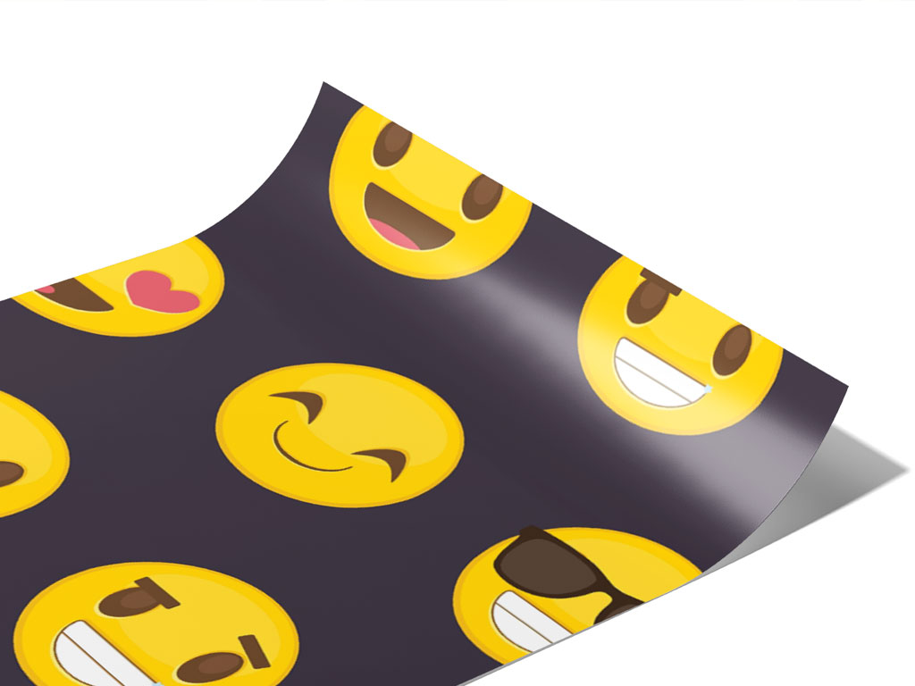Rwrapsâ easy going emoji vinyl wrap emoji print car wrap film