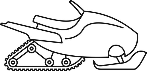 Snowmobile vector images over