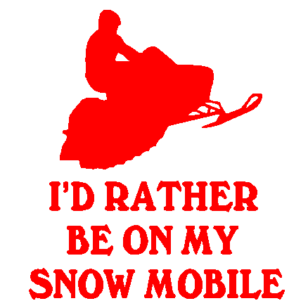 Snowmobile decal