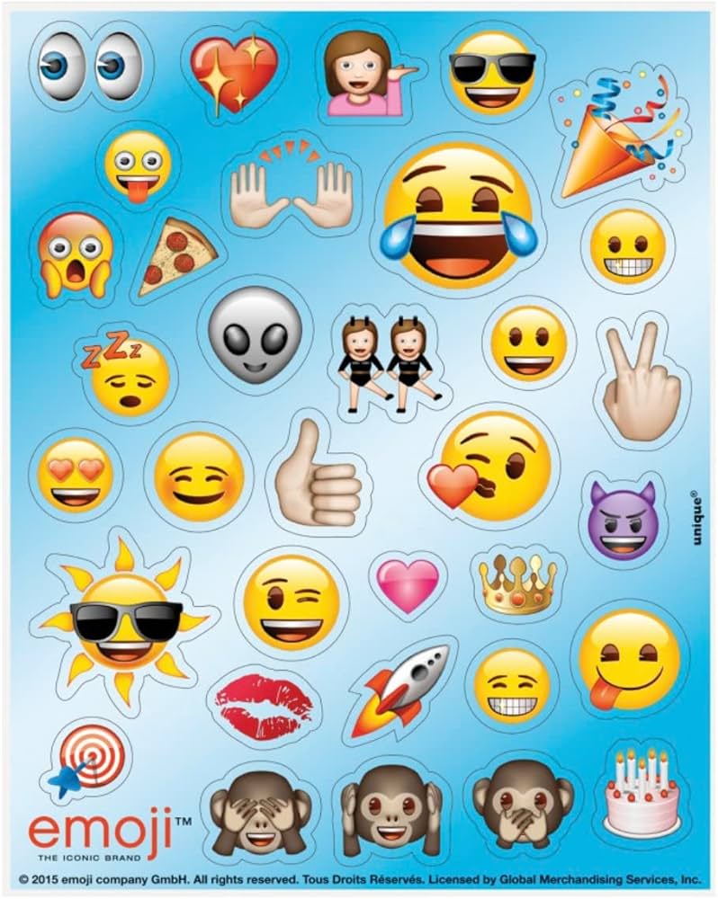 Emoji sticker sheets