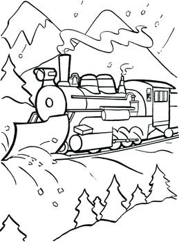 Free train with snowplow color