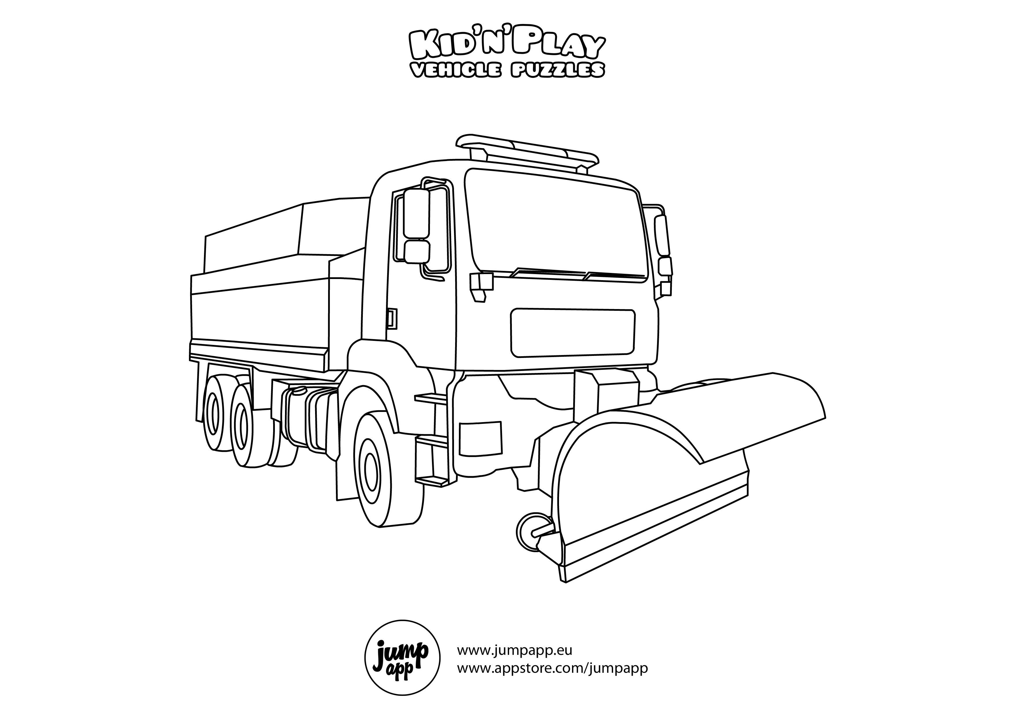 Snow plow malvorlagen vorlagen