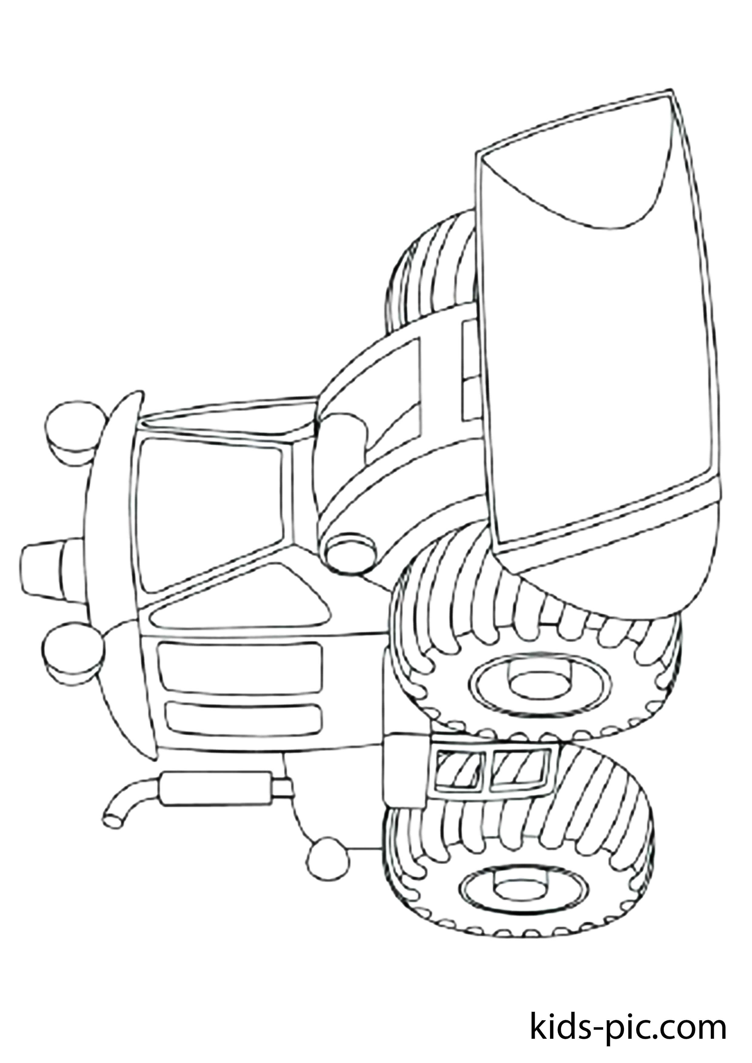 Free snow plow coloring pages kids