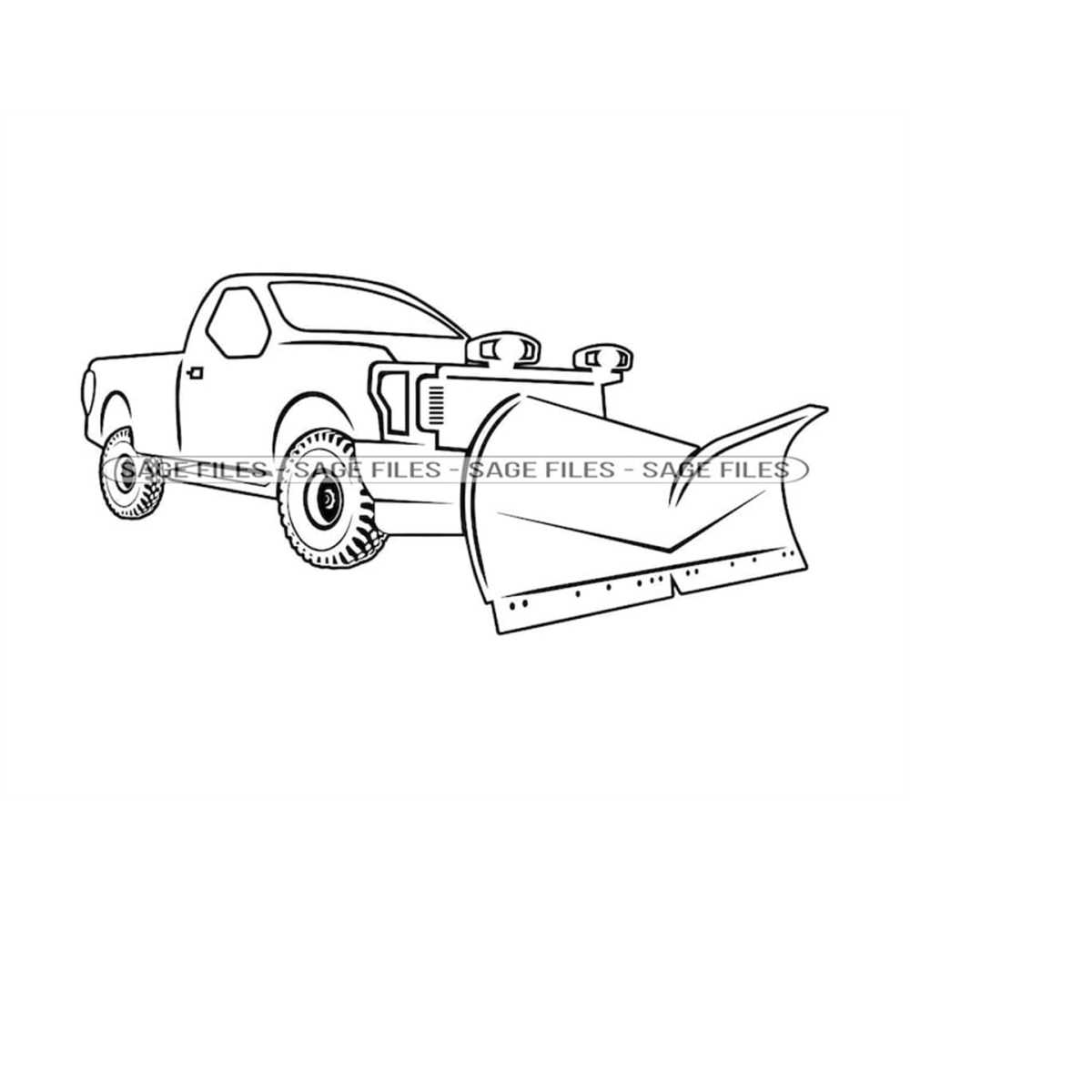Snow truck outline svg snowplow svg snow svg winter svg