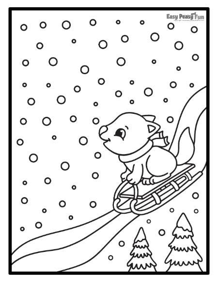 Printable winter coloring pages