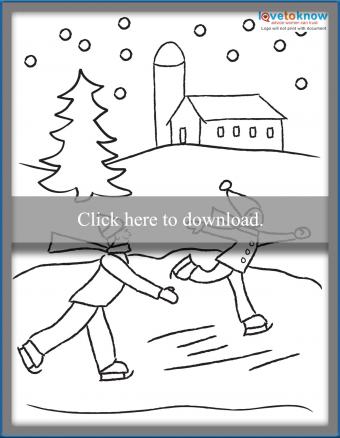 Printable winter coloring pages for kids