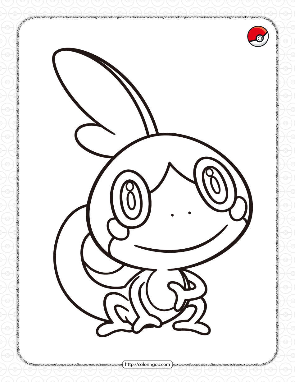 Pokemon sobble coloring pages