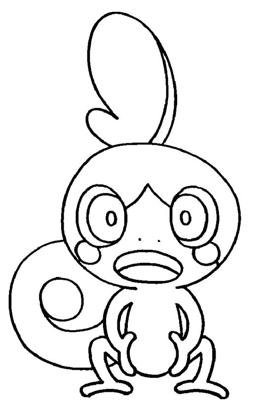 Pokemon sobble coloring page â having fun with children