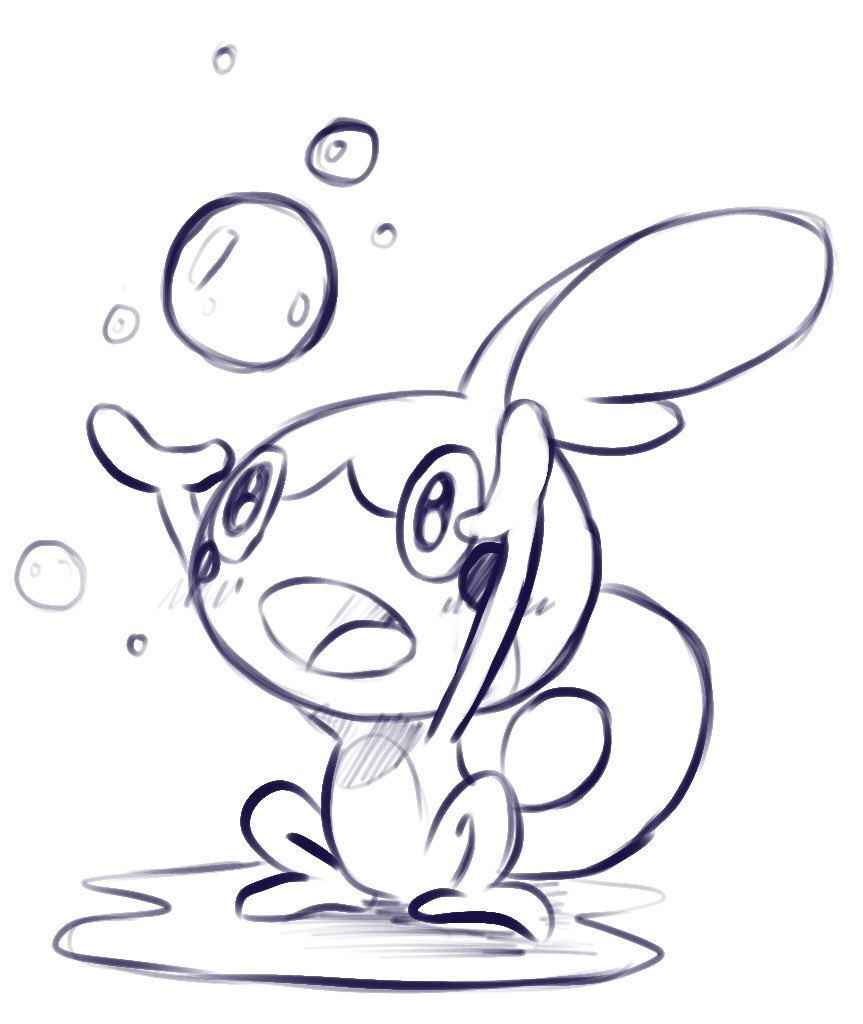 Katieaxieâðïð on x sobble is also a goodboyâï and i love his cool little alien karate chop hands sobble pokãmon pokemonswordshield art doodle sketch httpstcojrhtvnemn x