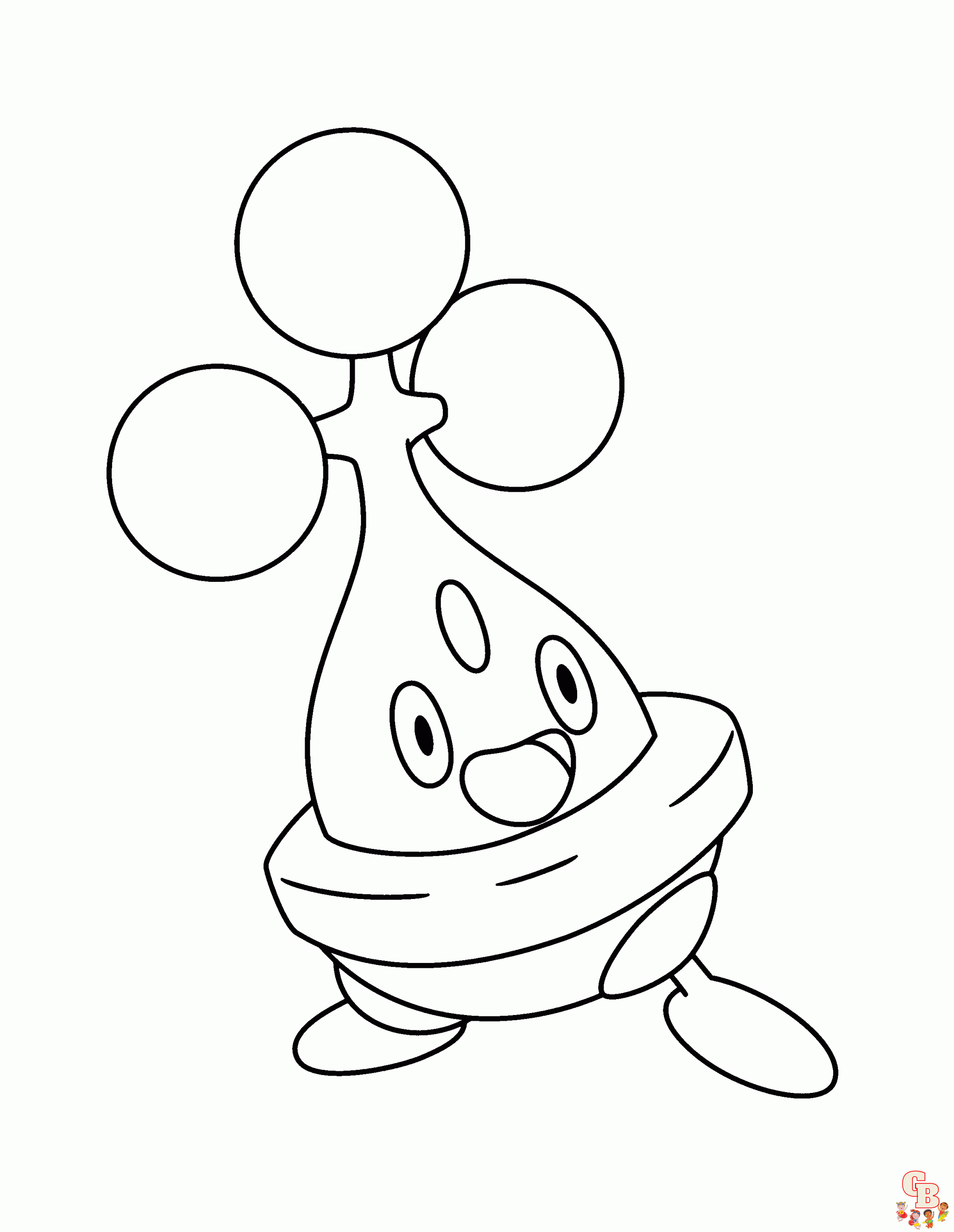 Pokemon bonsly coloring pages express creativity