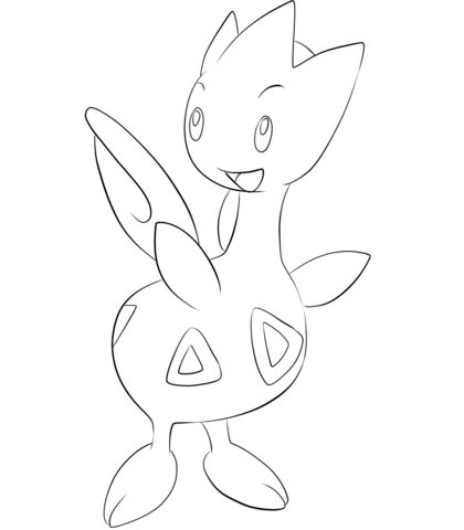 Togetic coloring page free printable coloring pages