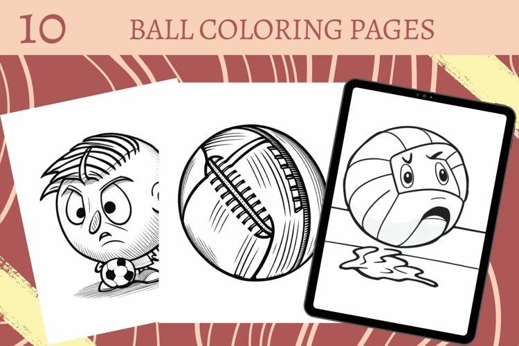 Ball coloring pages