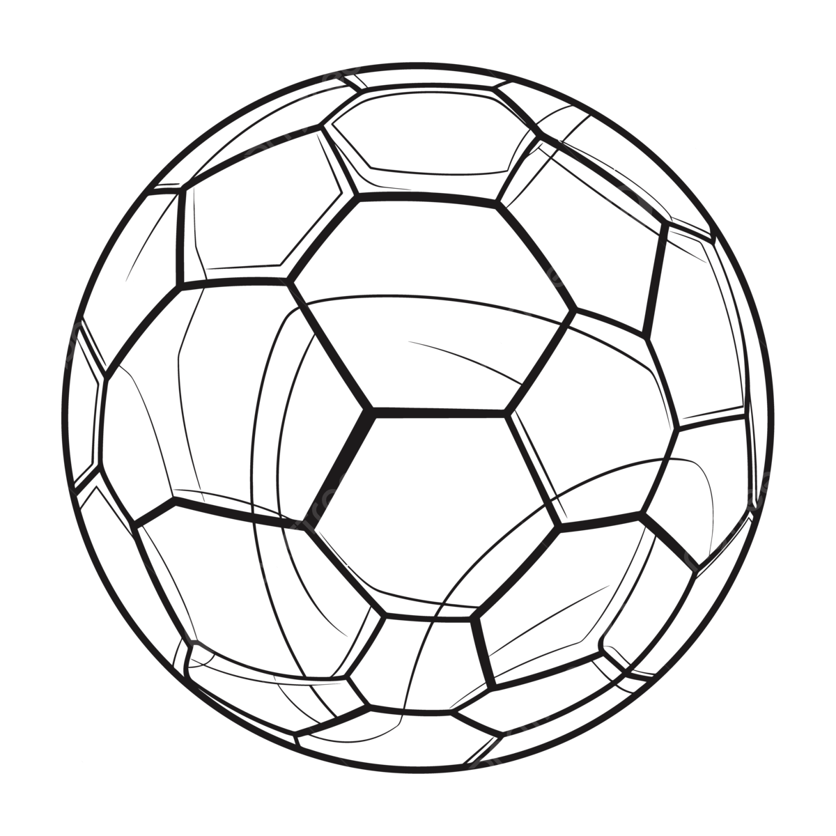 Soccer ball coloring page pdf free worksheets outline sketch drawing vector soccer ball drawing soccer ball outline soccer ball sketch png and vector with transparent background for free download